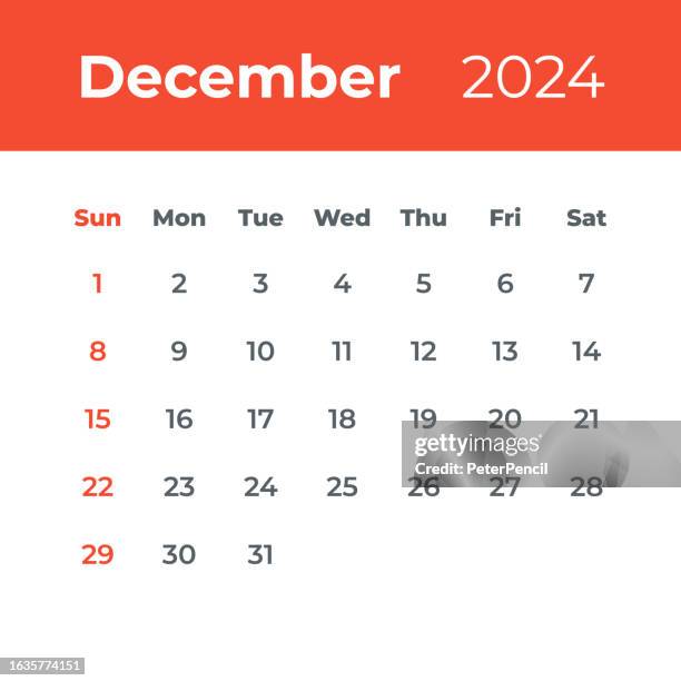 december 2024 - calendar leaf. vector illustration - post it notes wall stock illustrations