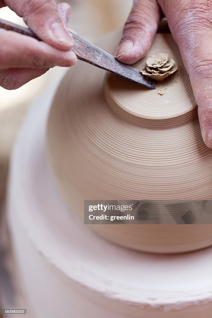 Potter's Wheel, Throwing Pottery