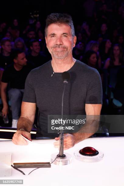Qualifiers 2 Results" Episode 1813 -- Pictured: Simon Cowell --