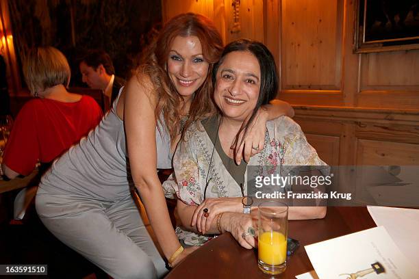 Yasmina Filali and Malika Filali attend 'Goldene Bild Der Frau' Award 2013 at the Axel Springer Haus on March 12, 2013 in Berlin, Germany.