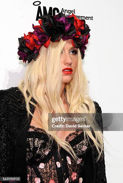 Recording artist Ke$ha arrives at the Pure Nightclub at Caesars Palace to host the club's eighth anniversary party on March 13, 2013 in Las Vegas,...