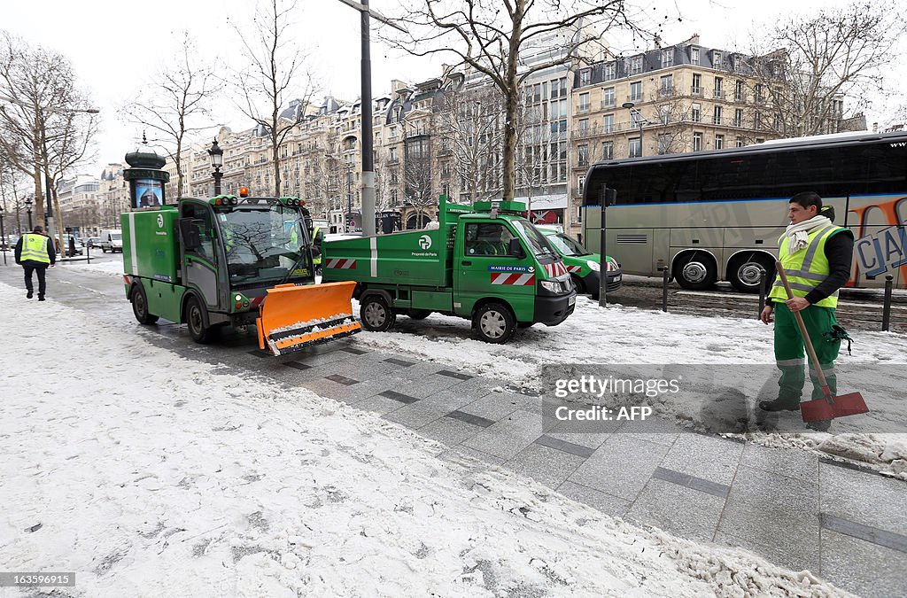 FRANCE-WEATHER-SNOW