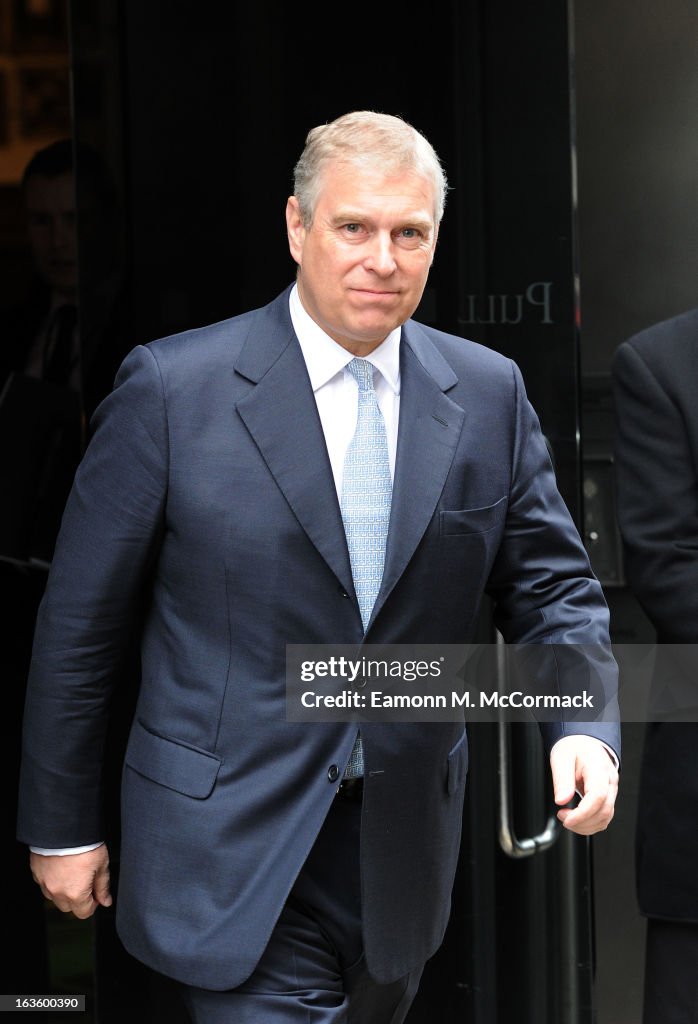 The Duke Of York Attends Mother London Alone After The Queen Withdrew From Public Engagements This Week