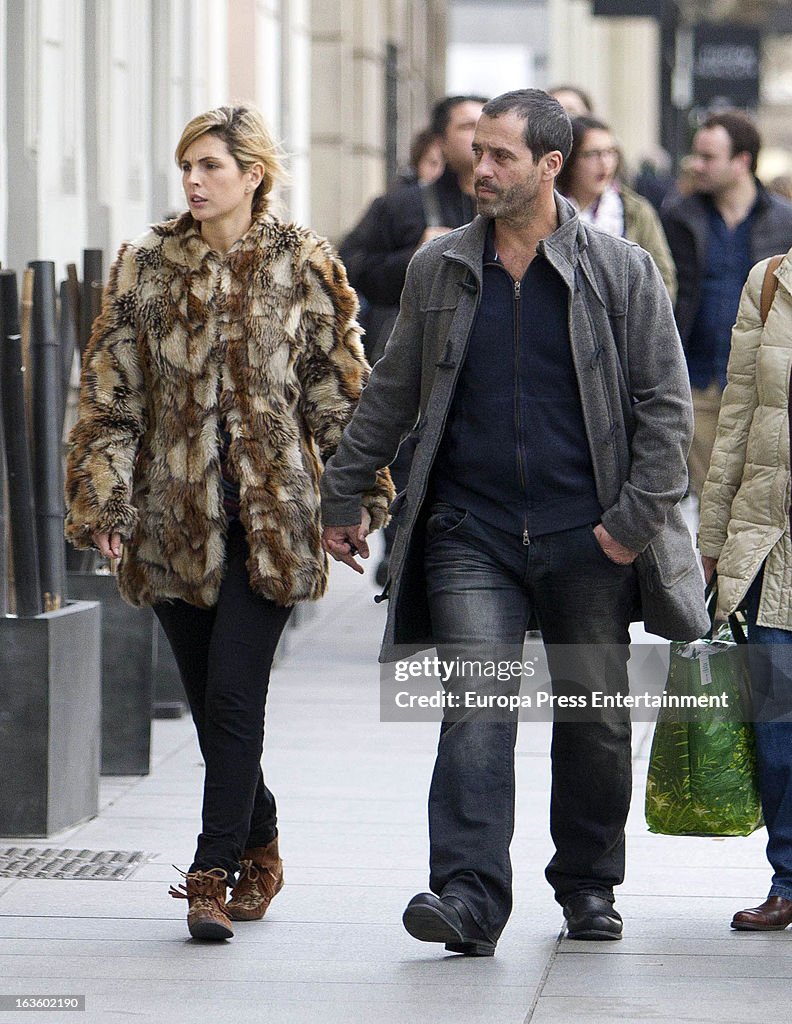 Juan Pablo Shuk and Ana De La Lastra Sighting In Madrid - March 12, 2013
