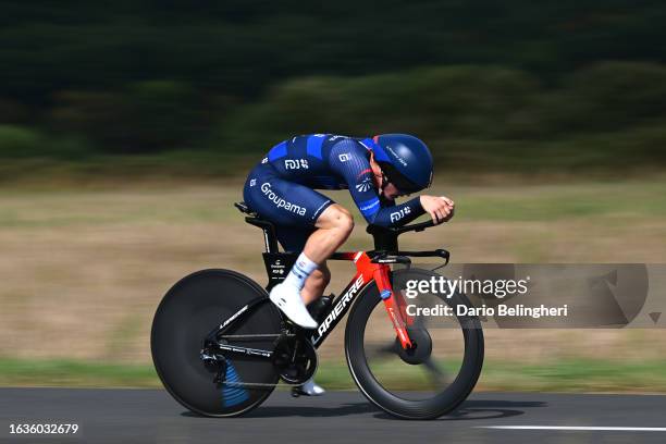 Paul Penhoët of France and Team Groupama – FDJ sprints during the 36th Tour Poitou - Charentes en Nouvelle Aquitaine 2023, Stage 3b a 22.1km...