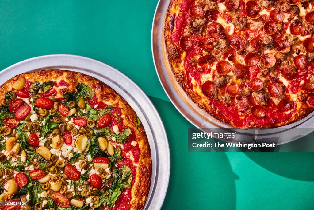 The (L-R) McFly's SciFi and Clooney's ER pizza at George's Dee