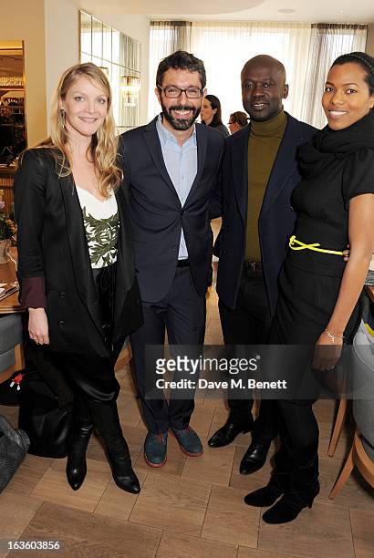 Kristy Caylor, Founder & President of Maiyet, Paul van Zyl, Founder & CEO of Maiyet, architect David Adjaye and Ashley Shaw Scott attend a private...