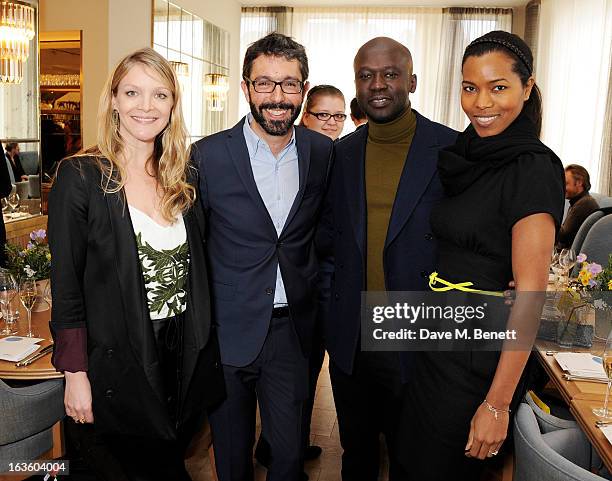 Kristy Caylor, Founder & President of Maiyet, Paul van Zyl, Founder & CEO of Maiyet, architect David Adjaye and Ashley Shaw Scott attend a private...