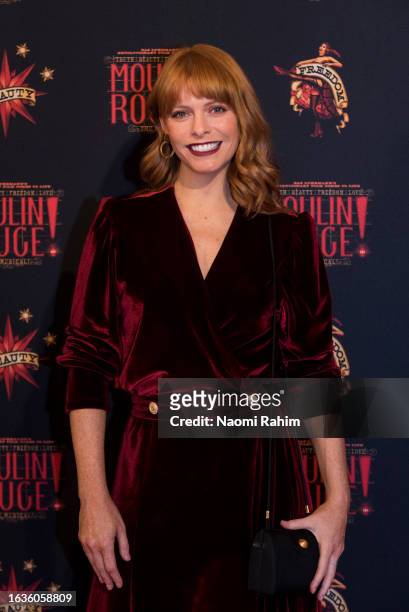 Guest attends the opening night of "Moulin Rouge! The Musical" at Regent Theatre on August 24, 2023 in Melbourne, Australia.