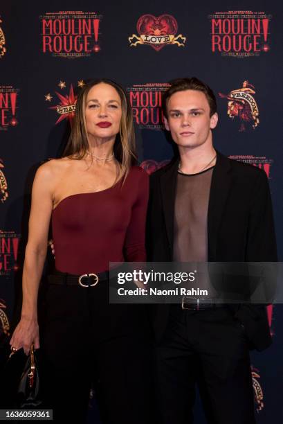 Guests attend the opening night of "Moulin Rouge! The Musical" at Regent Theatre on August 24, 2023 in Melbourne, Australia.