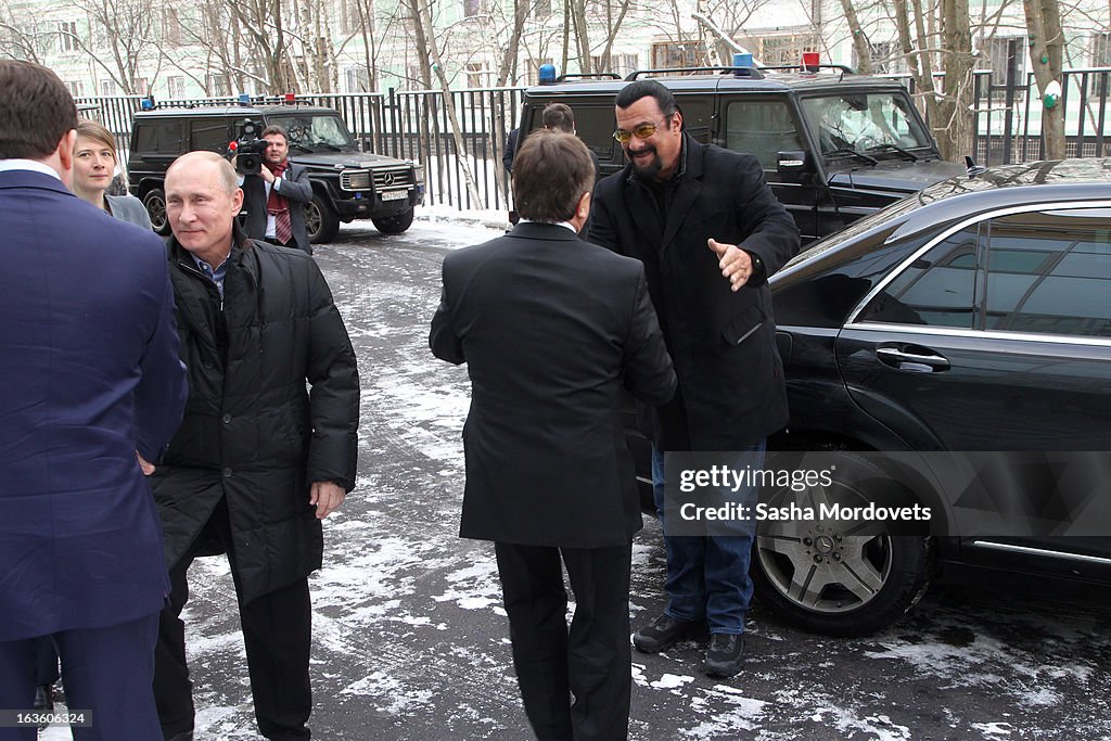 Actor Steven Seagal Visits Russia On The Invite Of Vladimir Putin