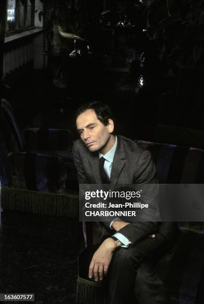 Portrait of French fashion designer Pierre Cardin in Paris, France, in 1965.