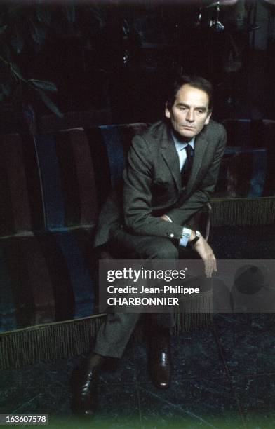 Portrait of French fashion designer Pierre Cardin in Paris, France, in 1965.