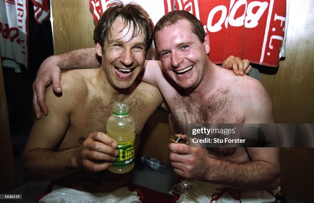 Paul Merson and Paul Gascoigne of Middlesbrough