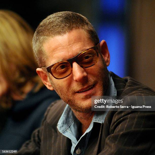 Italian stylist Lapo Elkann presents his book 'Le Regole del mio Stile" at Hotel Carlton on March 13, 2013 in Bologna, Italy.