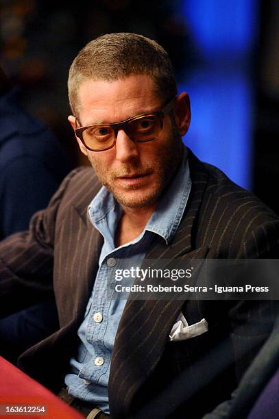 Italian stylist Lapo Elkann presents his book 'Le Regole del mio Stile" at Hotel Carlton on March 13, 2013 in Bologna, Italy.