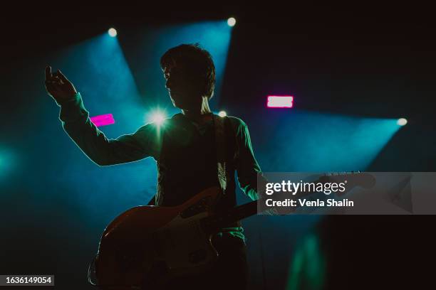 Johnny Marr performs at Helsingin Juhlaviikot Festival 2023 at Huvila-Teltta on August 23, 2023 in Helsinki, Finland.