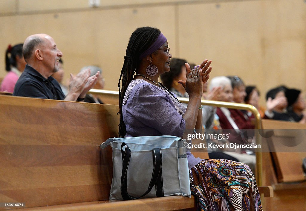 LA Archbishop Celebrates Mass In Honor Of New Pope