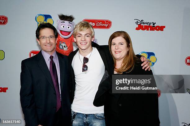 Disney Channel and Disney XD stars and executives arrive at Disney's Kids Upfront 2013-14 at the Hudson Theatre at Millennium Broadway Hotel in New...