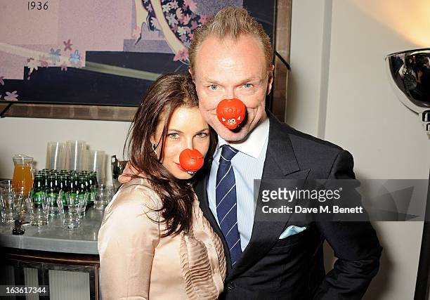 Lauren Kemp and Gary Kemp attend a gala performance of 'The Book Of Mormon' in aid of Red Nose Day at the Prince Of Wales Theatre on March 13, 2013...