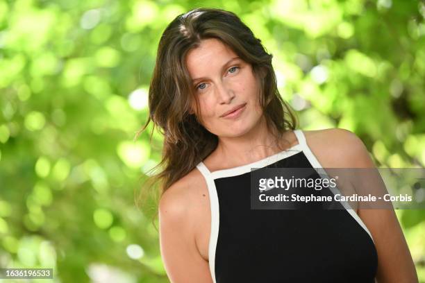 Laetitia Casta attends the 'Le Bonheur Est Pour Demain' Photocall during Day Three of the 16th Angouleme French-Speaking Film Festival on August 24,...