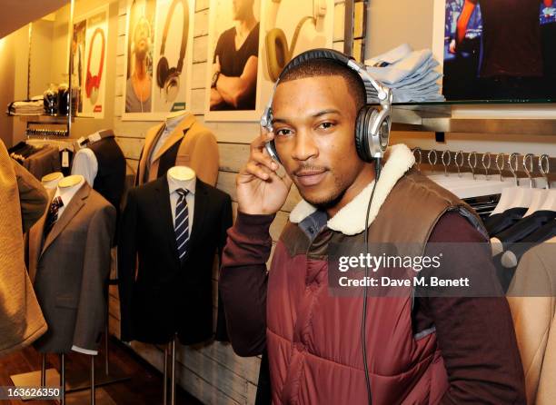 Ashley Walters attends the Panasonic Technics 'Shop To The Beat' Party hosted by George Lamb at French Connection, Oxford Circus, on March 13, 2013...