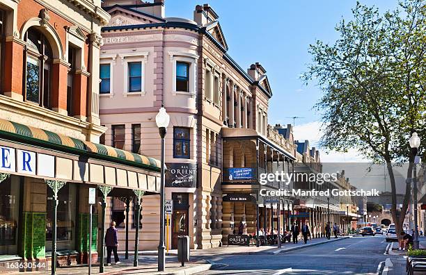 high street heritage buildings - fremantle stock pictures, royalty-free photos & images