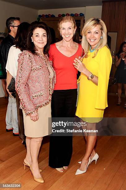 Lovee Arum, Kevyn Wynn and Erica Zohar attend HEART/Stella McCartney Brunch on March 13, 2013 in Beverly Hills, California.