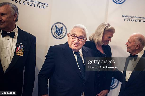 Henry Kissinger attends the National Defense University Foundation's International Statesman and Business Advocate Award Presentation at the...