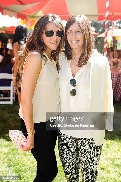 Kelly Atterton and Molly Isaksen Sures attend HEART/Stella McCartney Brunch on March 13, 2013 in Beverly Hills, California.