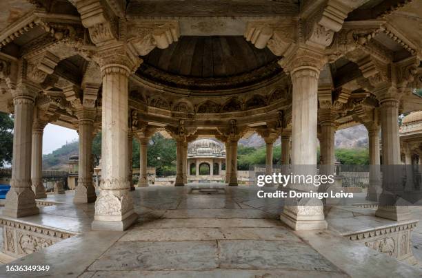 gatore ki chhatriyan, jaipur, india - funeral parlor stock pictures, royalty-free photos & images