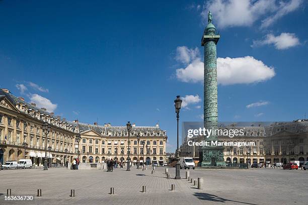 place (square) vendome - plaza vendome fotografías e imágenes de stock