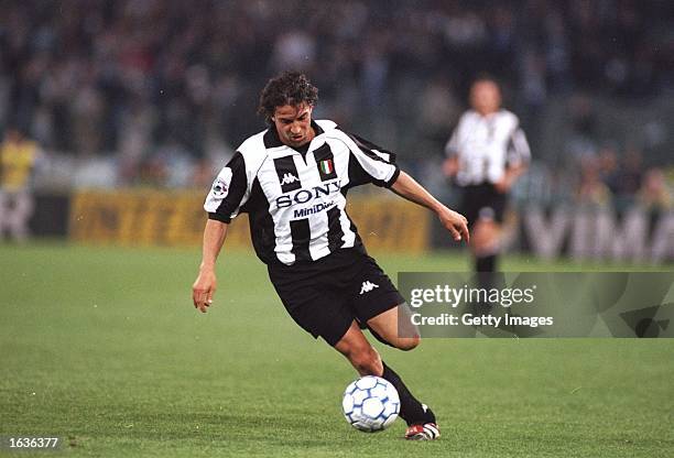 Alessandro Del Piero of Juventus in action during the Serie A match against Lazio at the Stadio Olimpico in Rome, Italy. Juventus won 1-0. \...