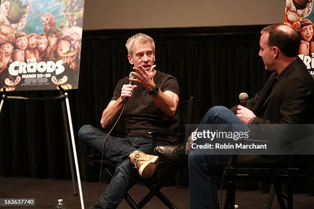 Chris Sanders and Kirk De Micco attend "The Croods" screening at The Film Society of Lincoln Center, Walter Reade Theatre on March 13, 2013 in New...