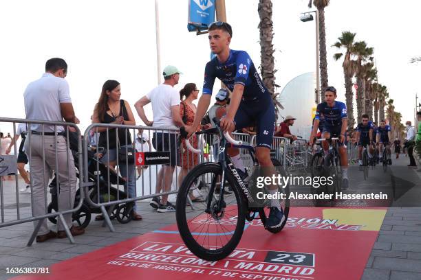 Samuel Watson of The United Kingdom and Team Groupama - FDJ during the Team Presentation ahead of the 78th Tour of Spain 2023 / #UCIWT / on August...