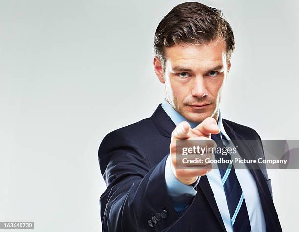 you won't get away with it - boss angry stockfoto's en -beelden