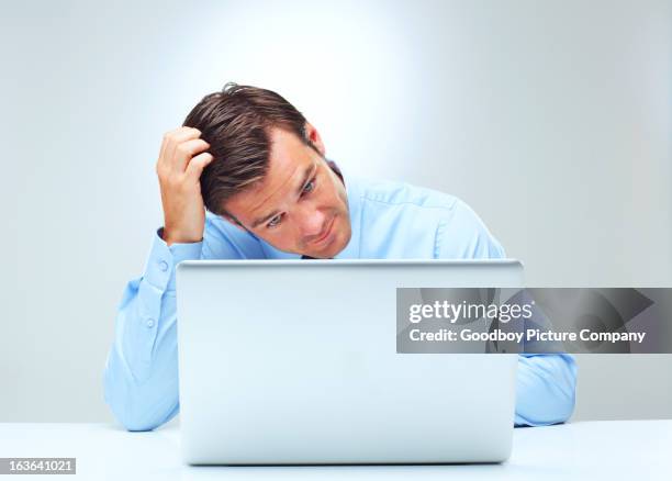 Human Computer Confused Confused Person In Front Of Computer Photos and Premium High Res ...