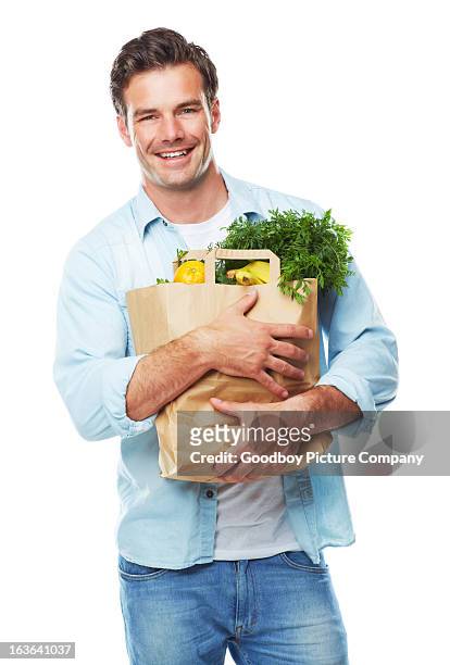 healthy eating plan - groceries isolated stock pictures, royalty-free photos & images