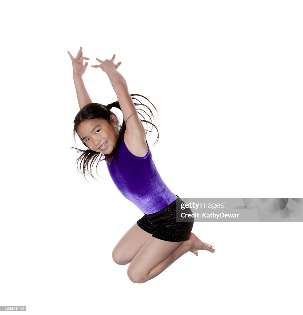 Young Asian Gymnast