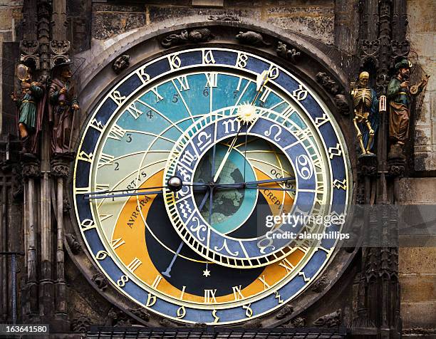 prague astronomical clock - astronomical clock 個照片及圖片檔