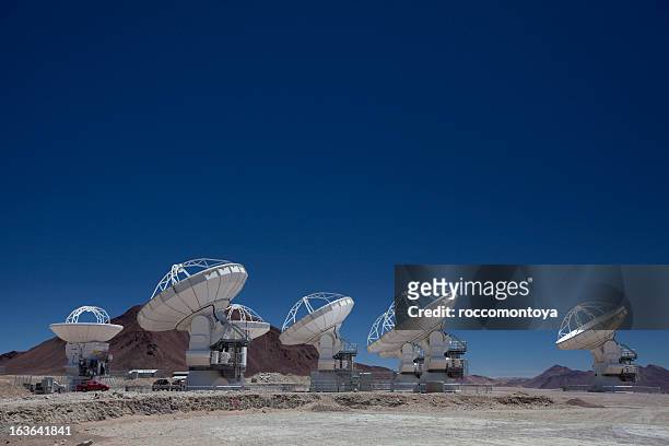 alma, radio teleskope - astrophysik stock-fotos und bilder