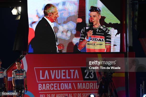 Remco Evenepoel of Belgium and Team Soudal - Quick Step during the Team Presentation ahead of the 78th Tour of Spain 2023 / #UCIWT / on August 24,...
