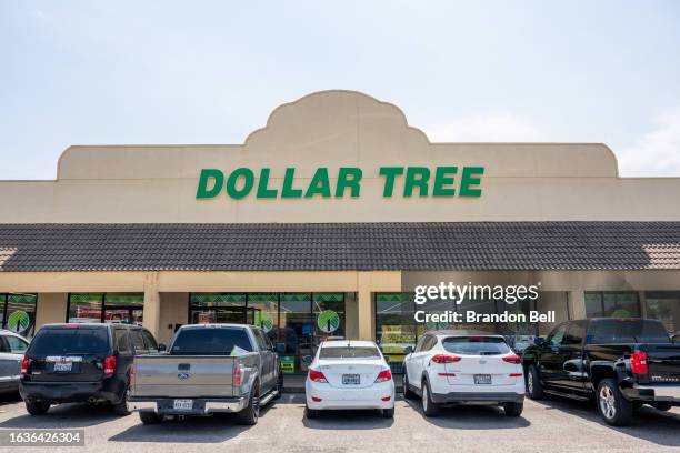 Dollar Tree convenient store is seen on August 24, 2023 in Austin, Texas. Dollar Tree surpassed Wall Street's fiscal second-quarter earnings, but...