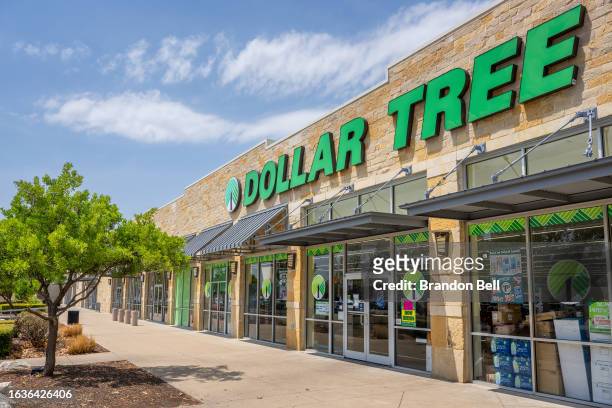 Dollar Tree convenient store is seen on August 24, 2023 in Austin, Texas. Dollar Tree surpassed Wall Street's fiscal second-quarter earnings, but...