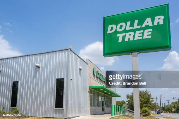 Dollar Tree convenient store is seen on August 24, 2023 in Austin, Texas. Dollar Tree surpassed Wall Street's fiscal second-quarter earnings, but...