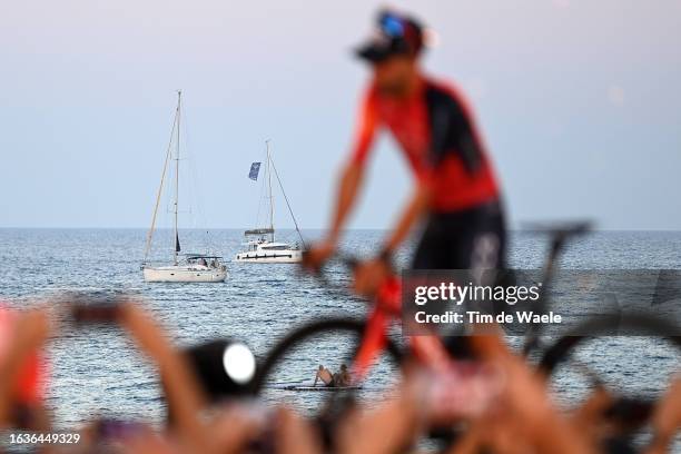 Detail view of Jonathan Castroviejo of Spain and Team INEOS Grenadiers during the Team Presentation ahead of the 78th Tour of Spain 2023 / #UCIWT /...