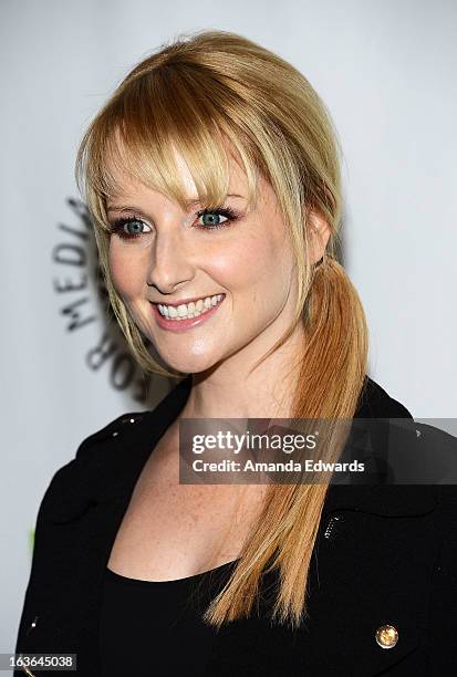 Actress Melissa Rauch arrives at the 30th Annual PaleyFest: The William S. Paley Television Festival featuring "The Big Bang Theory" at the Saban...