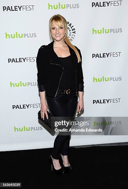 Actress Melissa Rauch arrives at the 30th Annual PaleyFest: The William S. Paley Television Festival featuring "The Big Bang Theory" at the Saban...