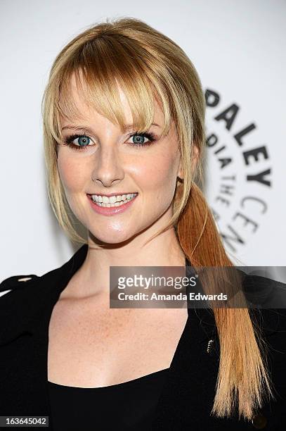 Actress Melissa Rauch arrives at the 30th Annual PaleyFest: The William S. Paley Television Festival featuring "The Big Bang Theory" at the Saban...