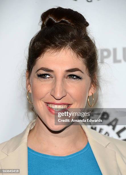 Actress Mayim Bialik arrives at the 30th Annual PaleyFest: The William S. Paley Television Festival featuring "The Big Bang Theory" at the Saban...